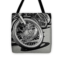 Black And White Motorcycles - Tote Bag
