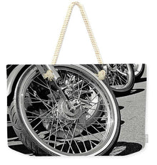 Black And White Motorcycles - Weekender Tote Bag