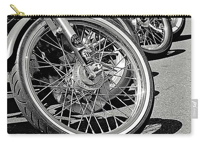 Black And White Motorcycles - Carry-All Pouch