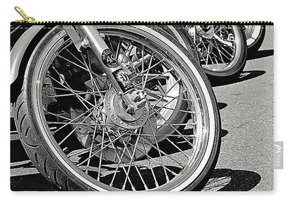 Black And White Motorcycles - Carry-All Pouch