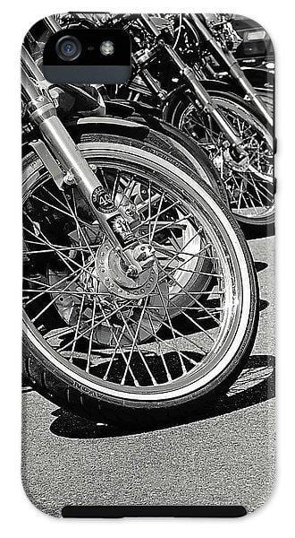 Black And White Motorcycles - Phone Case