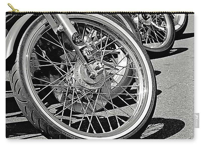 Black And White Motorcycles - Carry-All Pouch