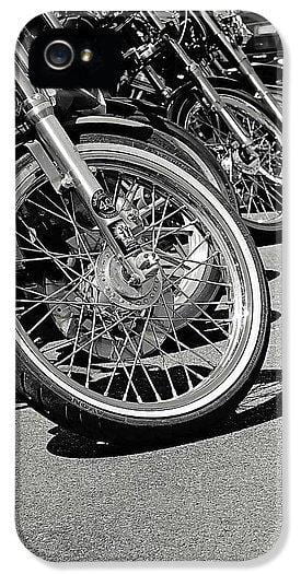 Black And White Motorcycles - Phone Case