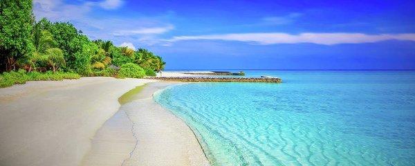 Blue Sky Beach - Art Print