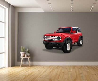 2022 Ford Bronco Car Art Wall Decal