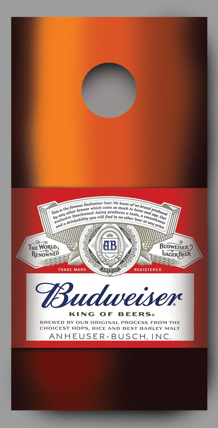 Budweiser Bottle Cornhole Decal Wraps