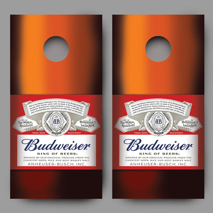 Budweiser Bottle Cornhole Decal Wraps