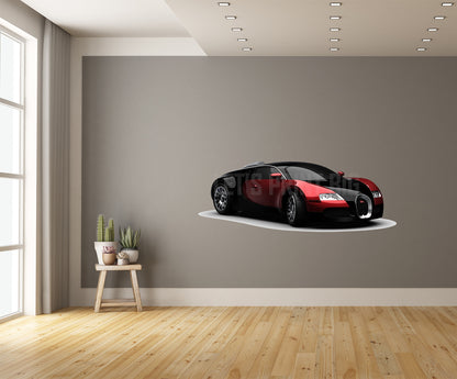 Car Art Bugatti Exotic Car  Wall Decal