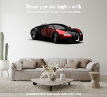 Car Art Bugatti Exotic Car  Wall Decal