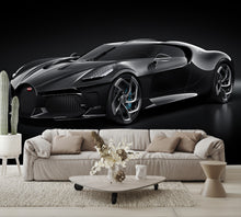 Car Art Bugatti Front Left View Wall Mural