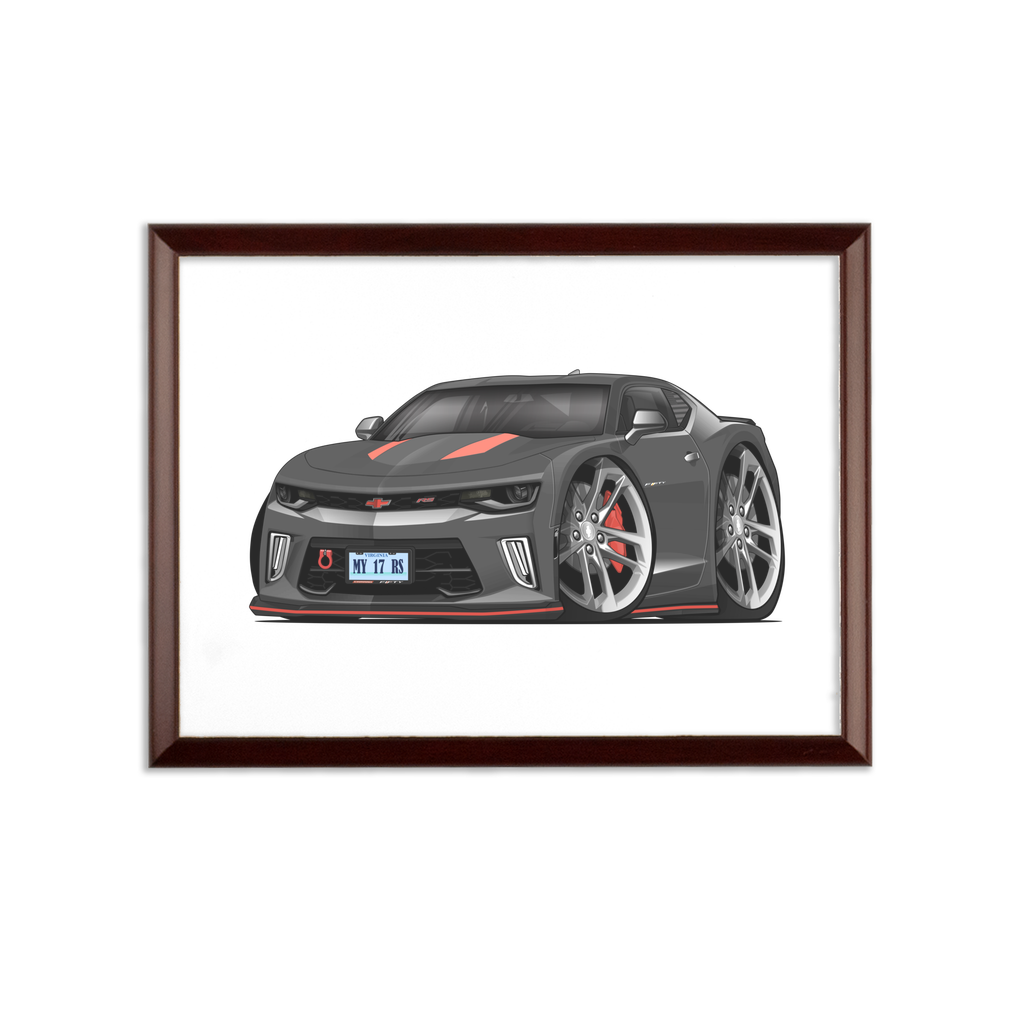 2017 Camaro RS 50th Anniversary Edition Sublimation Wall Plaque