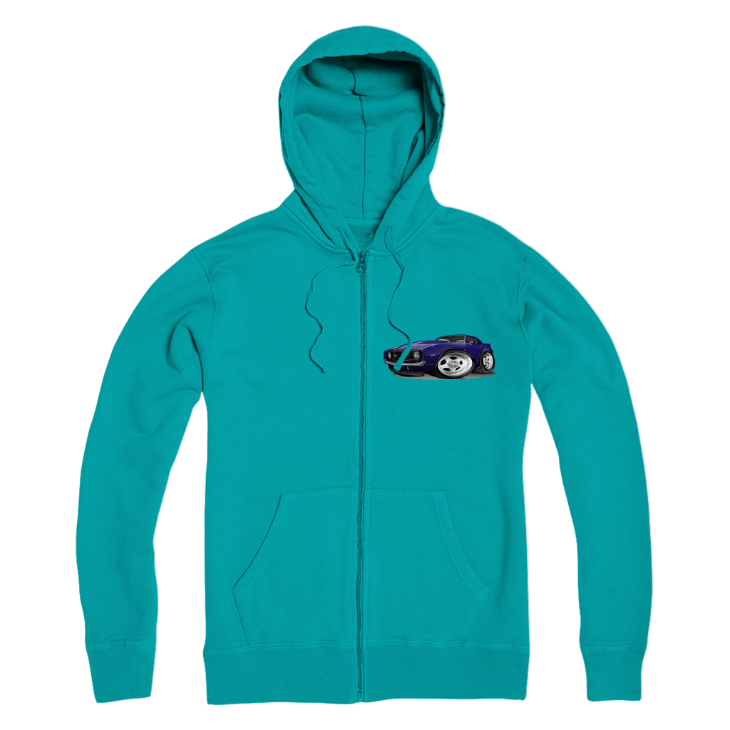 1st Generation Purple Camaro Premium Adult Zip Hoodie