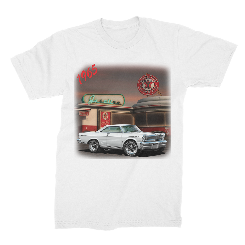 1965 White Galaxie Muscle Car Art Premium Jersey Men's T-Shirt