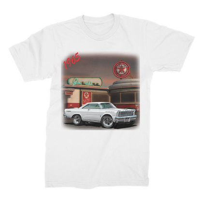 1965 White Galaxie Muscle Car Art Premium Jersey Men's T-Shirt