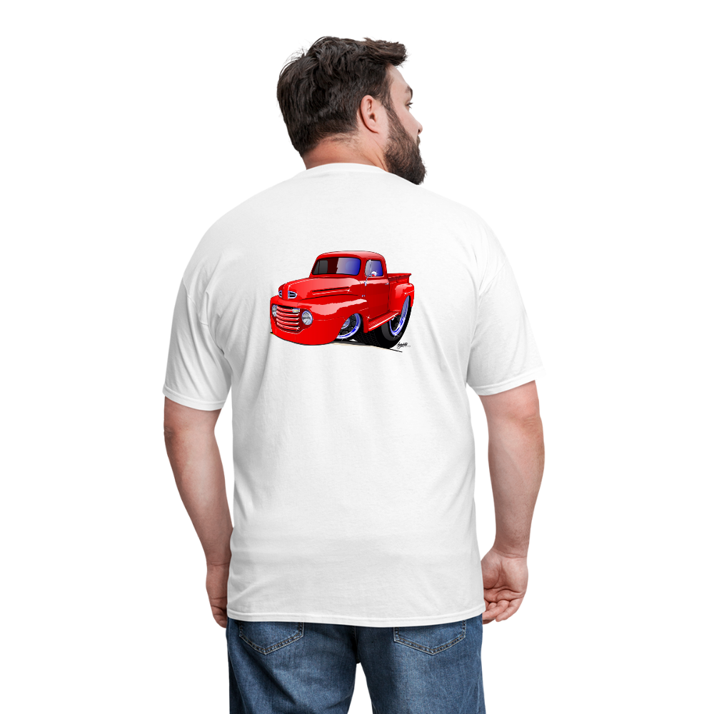 Old Red Truck Version B Men's T-Shirt - white