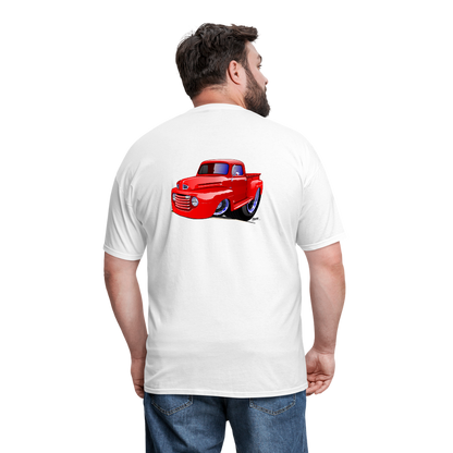 Old Red Truck Version B Men's T-Shirt - white