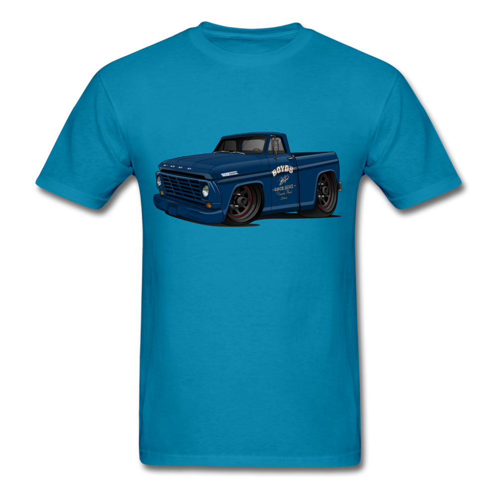 1967 Ford F-100 Men's T-Shirt - turquoise