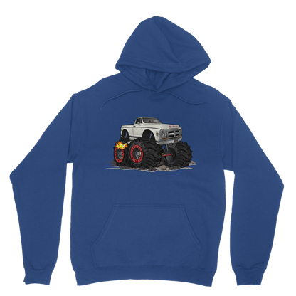 1972 GMC 4x4 Pickup Monster Truck with Rocks Car Art Classic Adult Hoodie