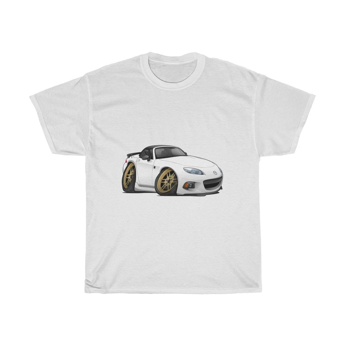 White Car Art Unisex Heavy Cotton Tee