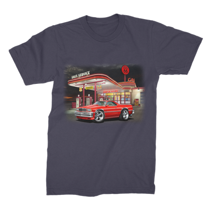 1978 El Camino Gas Station Route 66 Premium Jersey Men's T-Shirt