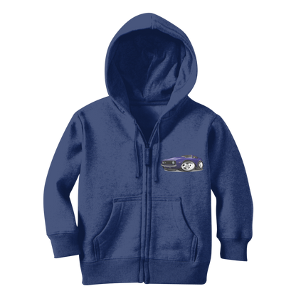 1st Generation Purple Camaro Classic Kids Zip Hoodie