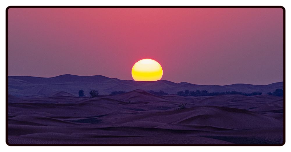 Desert Sunset Desk Mat