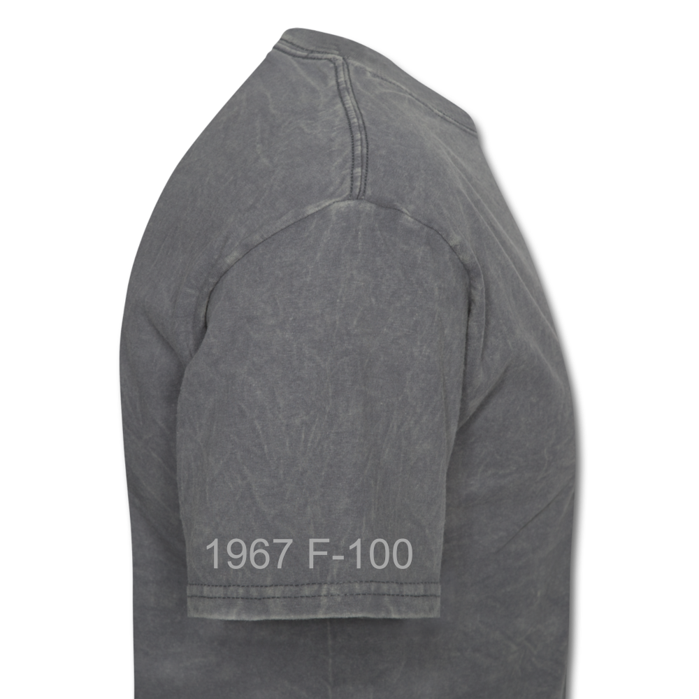 1967 Ford F-100 Men's T-Shirt - mineral charcoal gray