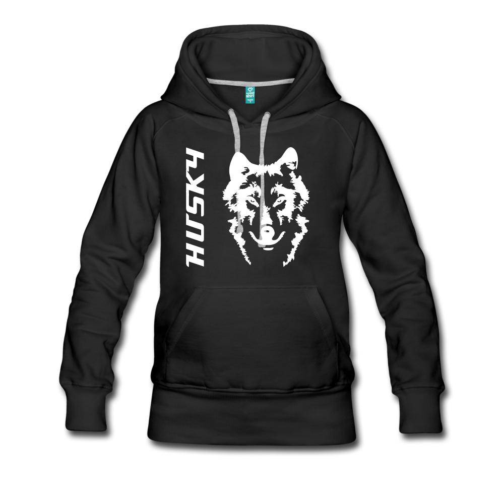 Siberian Husky Women’s Premium Hoodie - black