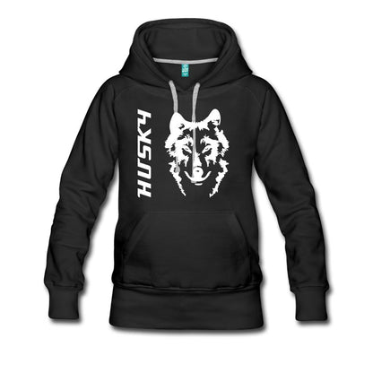 Siberian Husky Women’s Premium Hoodie - black