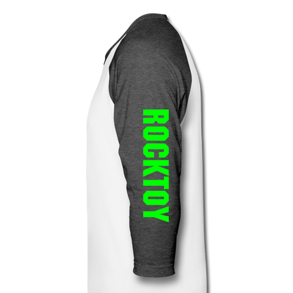 Baseball T-Shirt - white/charcoal