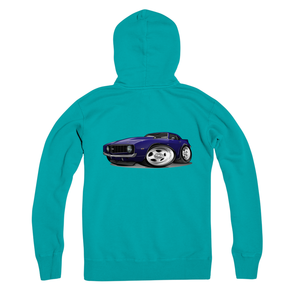 1st Generation Purple Camaro Premium Adult Zip Hoodie