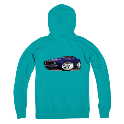 1st Generation Purple Camaro Premium Adult Zip Hoodie