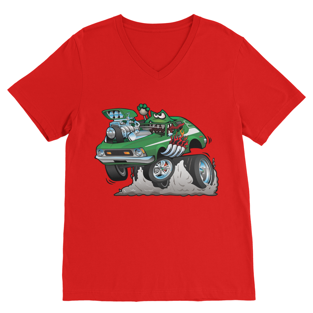 Gremlin Hotrod Classic V-Neck T-Shirt