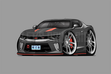 2017 Camaro RS 50th Anniversary Edition Hot Rod Car Art Wall Decal