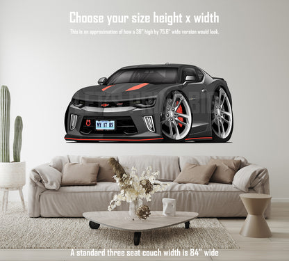 2017 Camaro RS 50th Anniversary Edition Hot Rod Car Art Wall Decal