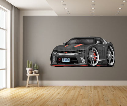 2017 Camaro RS 50th Anniversary Edition Hot Rod Car Art Wall Decal