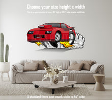 Car Art 3rd Generation Camaro SS Drag Car Hot Rod Cartoon Wall Decal