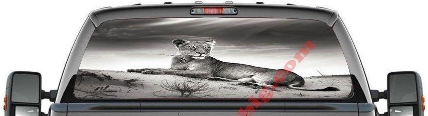 Large Cat-Rear Window Decal-Graphic - Let's Print Big
