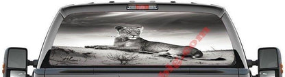 Large Cat-Rear Window Decal-Graphic - Let's Print Big