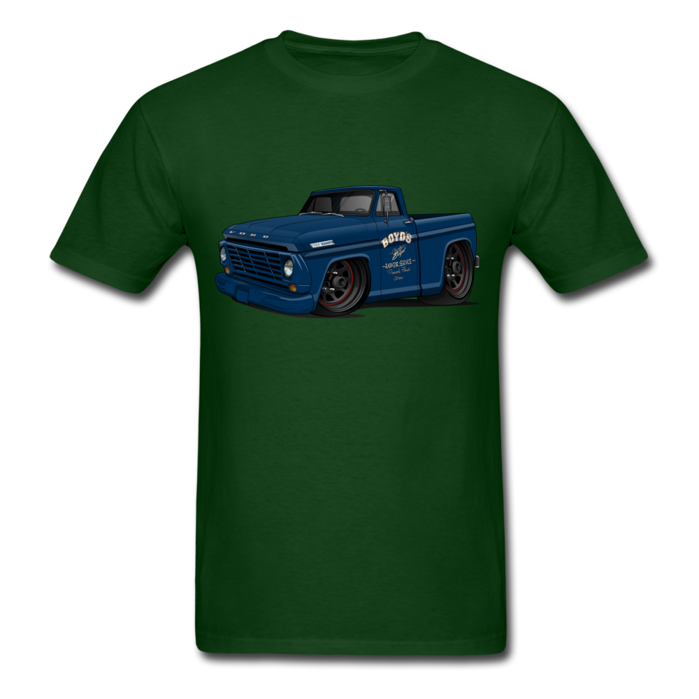 1967 Ford F-100 Men's T-Shirt - forest green