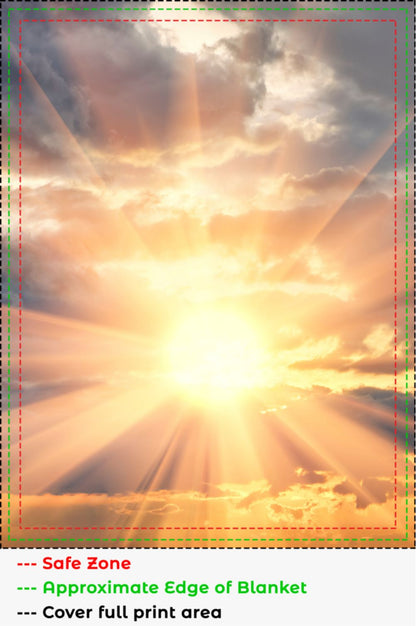 Cloudy Sunrise Blanket