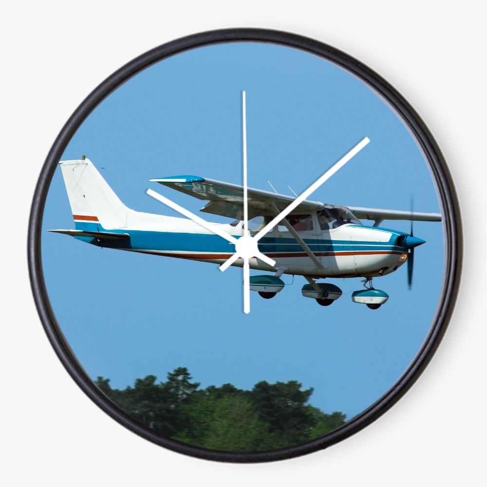 Flying Cessna 172 10 inch wall clock