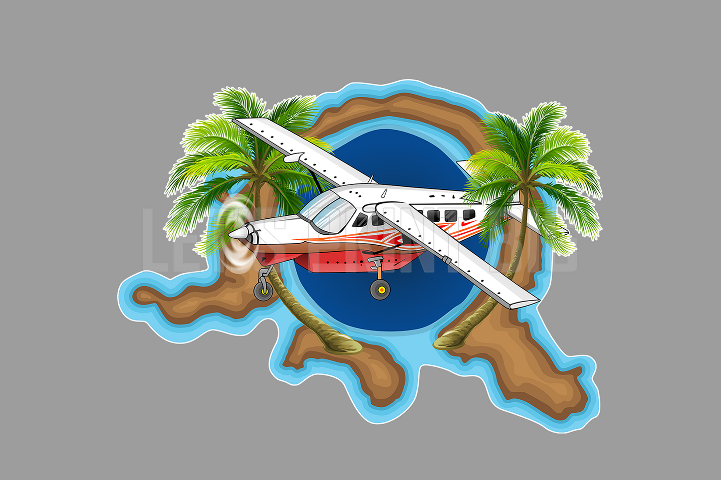 Cessna Caravan Drawing Airplane Art Wall Decals