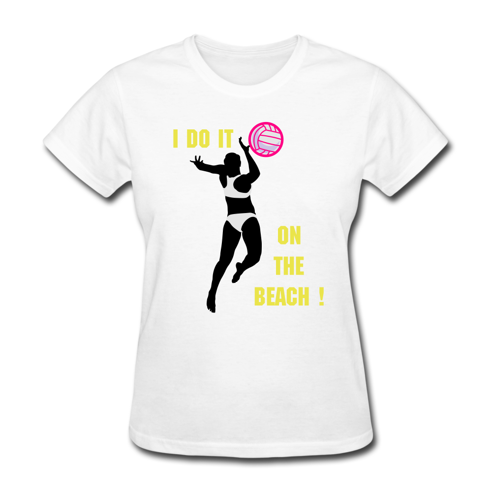 Beach Volleyball Women's T-Shirt - white