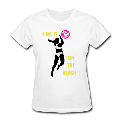 Beach Volleyball Women's T-Shirt - white
