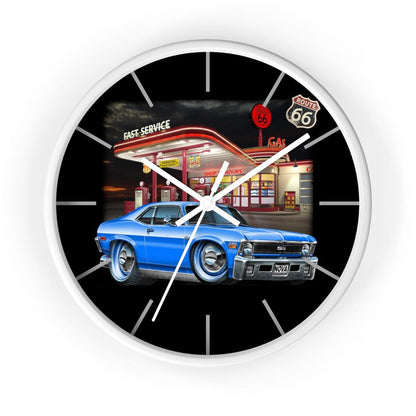 1971 Chevy Nova Vintage Gas Wall clock