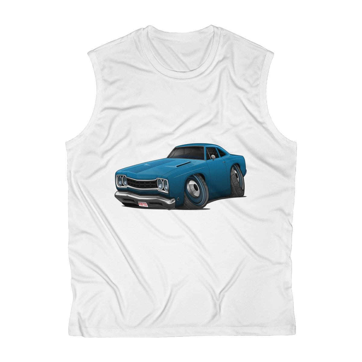 1968 Plymouth Road Runner Car Art Men's Sleeveless Performance Tee