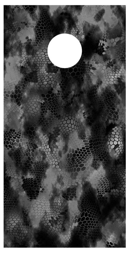 Chameleon Camo Night Design Cornhole Decal Wrap