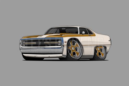 1970 Chrysler 300 Hurst Car Art Wall Decal