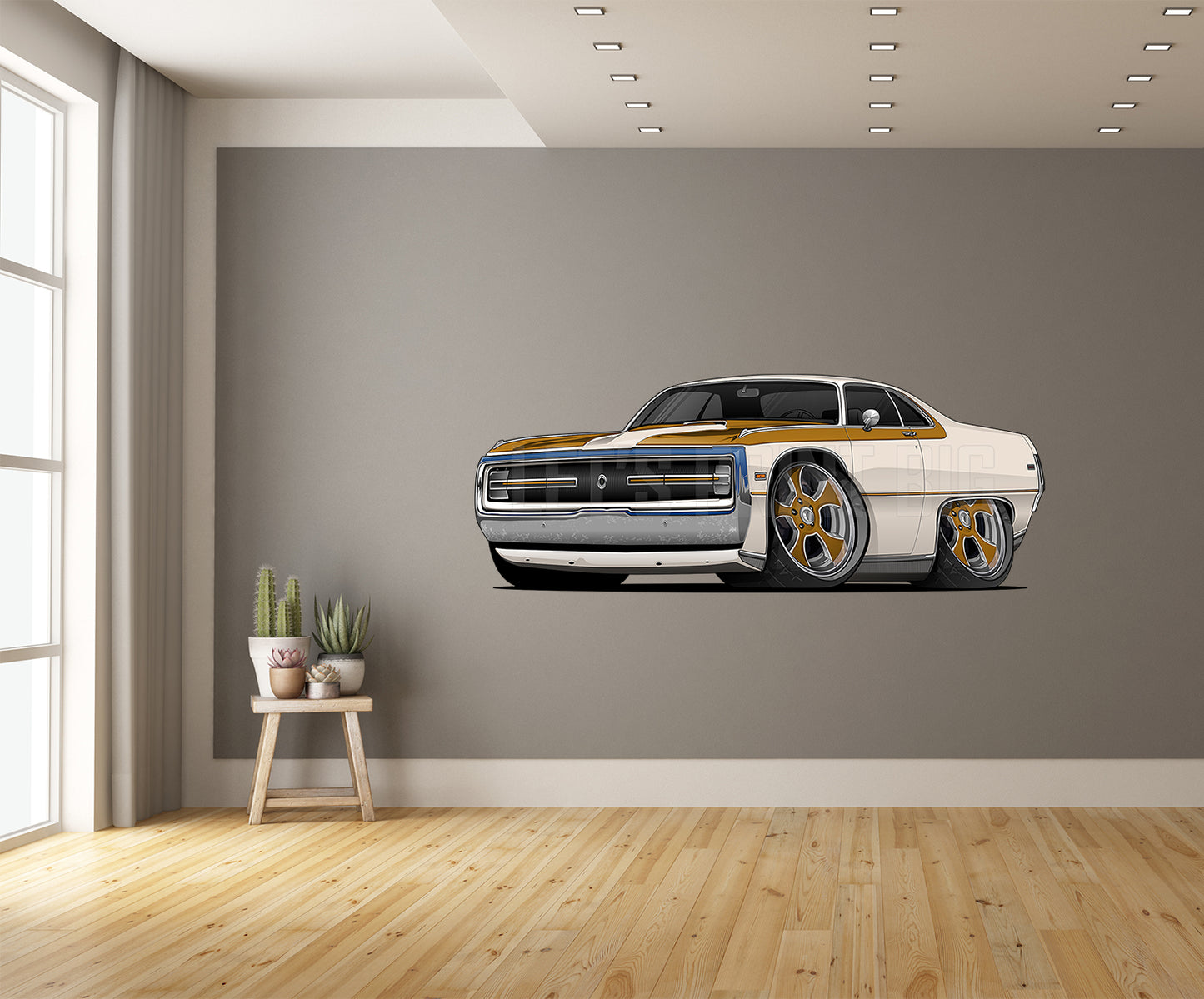 1970 Chrysler 300 Hurst Car Art Wall Decal